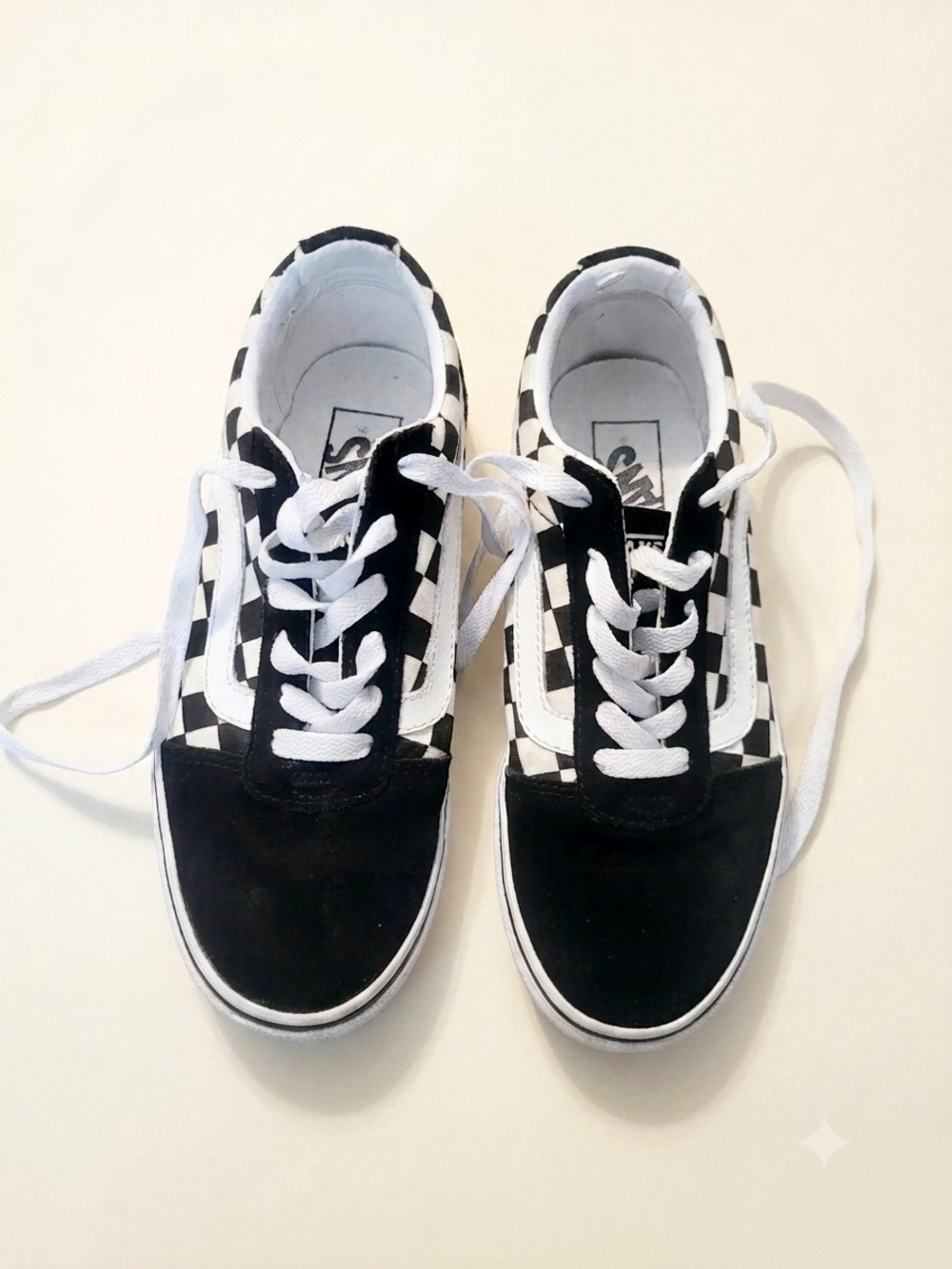 Vans Black and White Checkerboard Old Skool Sneakers